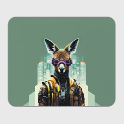 Прямоугольный коврик для мышки Cool kangaroo - Cyberpunk