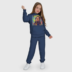 Детский костюм с толстовкой хлопок Граффити Кляксы Арт Боб Марли - фото 2