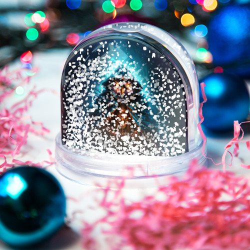Игрушка Снежный шар Сова в колдовской мантии - фото 4