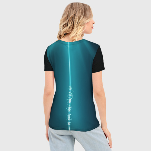 Женская футболка 3D Slim Сова в колдовской мантии, цвет 3D печать - фото 4