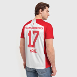 Мужская футболка 3D Садио Мане Бавария Мюнхен форма 23-24 домашняя - фото 2