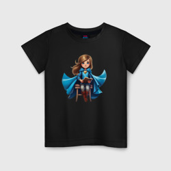 Детская футболка хлопок Девочка герой