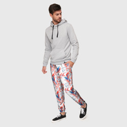 Мужские брюки 3D Русский орнамент из цветов - фото 2