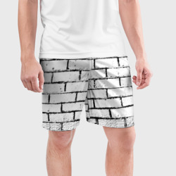 Мужские шорты спортивные White brick wall - фото 2