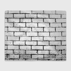 Плед 3D White brick wall