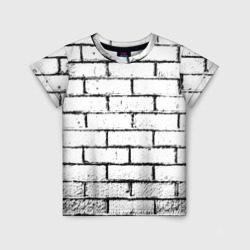 Детская футболка 3D White brick wall