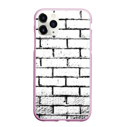 Чехол для iPhone 11 Pro Max матовый White brick wall