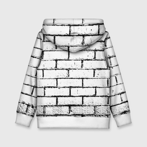 Детская толстовка 3D White brick wall, цвет белый - фото 2