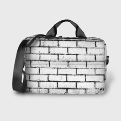 Сумка для ноутбука 3D White brick wall