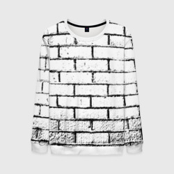 Мужской свитшот 3D White brick wall