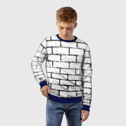 Детский свитшот 3D White brick wall - фото 2