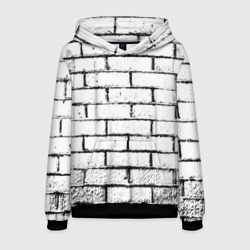 Мужская толстовка 3D White brick wall