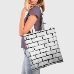 Шоппер 3D White brick wall - фото 2