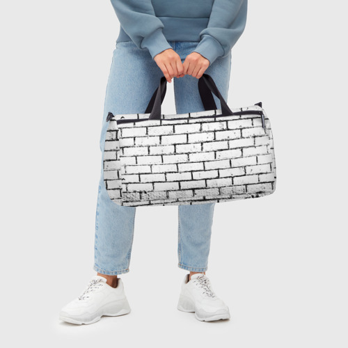 Сумка спортивная 3D White brick wall - фото 6