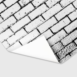 Бумага для упаковки 3D White brick wall - фото 2