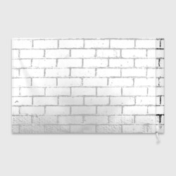 Флаг 3D White brick wall - фото 2