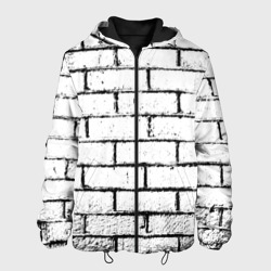 Мужская куртка 3D White brick wall