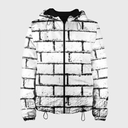 Женская куртка 3D White brick wall