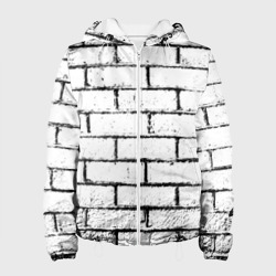 Женская куртка 3D White brick wall