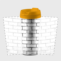 Термокружка-непроливайка White brick wall - фото 2