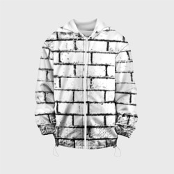Детская куртка 3D White brick wall