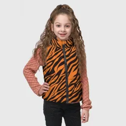 Детский жилет утепленный 3D Полоски тигра - tiger - фото 2