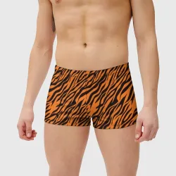 Мужские купальные плавки 3D Полоски тигра - tiger - фото 2