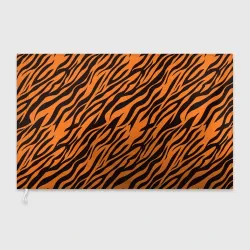Флаг 3D Полоски тигра - tiger