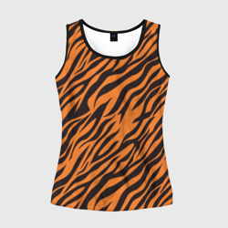 Женская майка 3D Полоски тигра - tiger