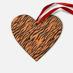 Деревянная игрушка Сердце Полоски тигра - tiger
