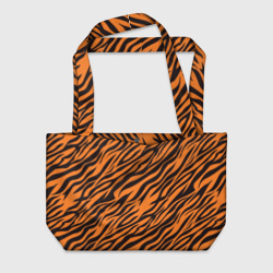 Полоски тигра - tiger – Пляжная сумка 3D с принтом купить