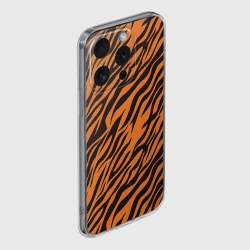 Чехол для iPhone 15 Pro силиконовый с защитой камеры Полоски тигра - tiger - фото 2