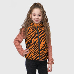 Детский жилет утепленный 3D Полоски тигра - tiger - фото 2