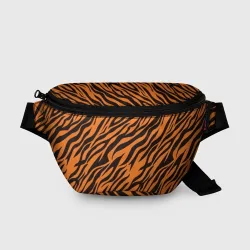 Поясная сумка 3D Полоски тигра - tiger