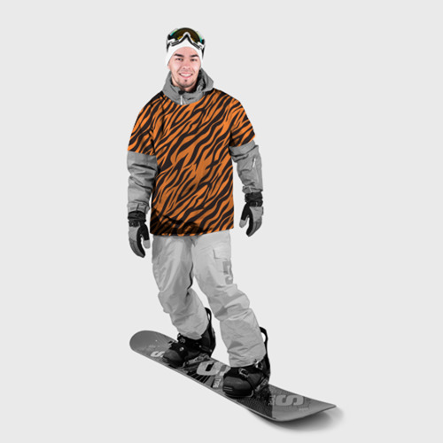 Накидка на куртку 3D Полоски тигра - tiger, цвет 3D печать - фото 3