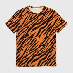 Мужская футболка 3D Полоски тигра - tiger
