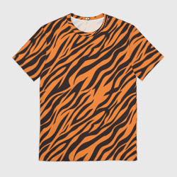 Мужская футболка 3D Полоски тигра - tiger