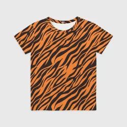 Детская футболка 3D Полоски тигра - tiger