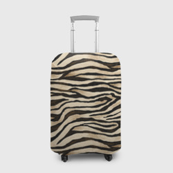 Чехол для чемодана 3D Шкура зебры и белого тигра
