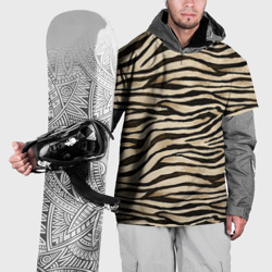 Накидка на куртку 3D Шкура зебры и белого тигра