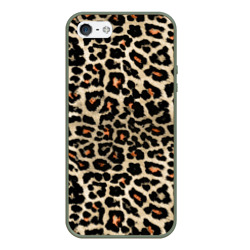 Чехол для iPhone 5/5S матовый Шкура ягуара, гепарда, леопарда