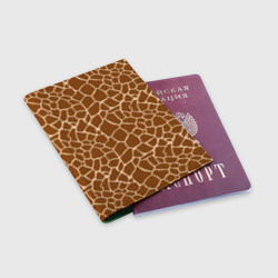 Обложка для паспорта матовая кожа Пятнистая шкура жирафа - фото 2
