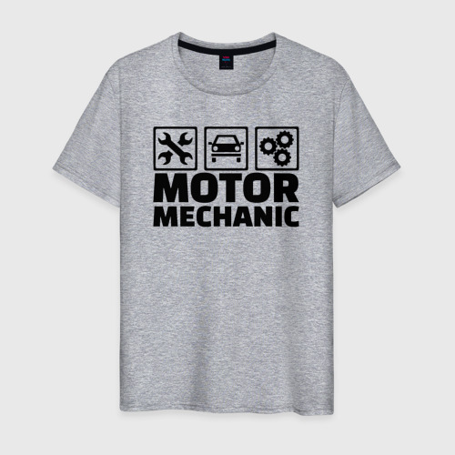 Мужская футболка хлопок Mechanic, цвет меланж