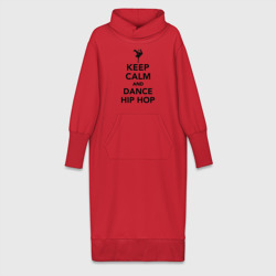 Платье удлиненное хлопок Keep calm and dance hip hop