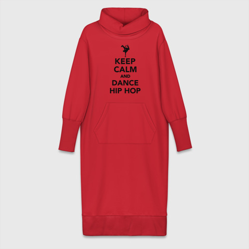 Платье удлиненное хлопок Keep calm and dance hip hop