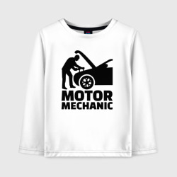 Детский лонгслив хлопок Motor mechanic