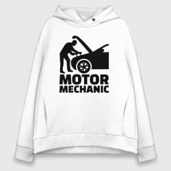 Женское худи Oversize хлопок Motor mechanic