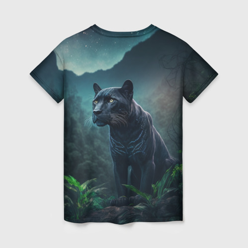 Женская футболка 3D Невероятная пантера, цвет 3D печать - фото 2