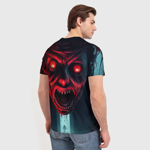 Мужская футболка 3D Истинный страх, цвет 3D печать - фото 4