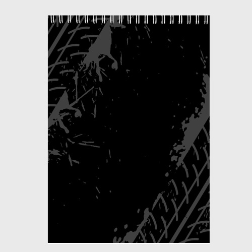 Скетчбук Citroen Speed на темном фоне со следами шин, цвет белый - фото 2